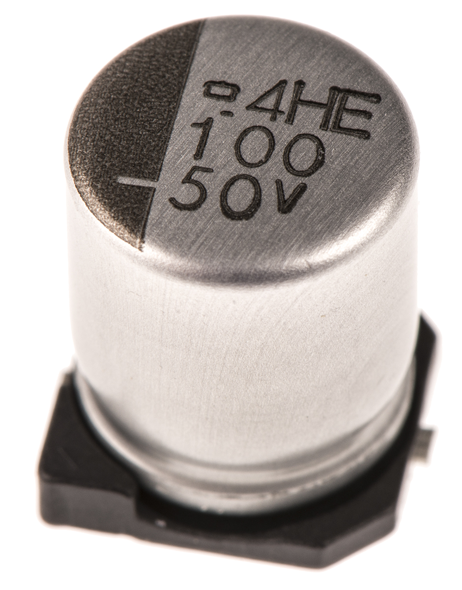 CHEMI-CON 100μF Aluminium Electrolytic Capacitor 50V dc, Surface Mount - EMVE500ARA101MHA0G