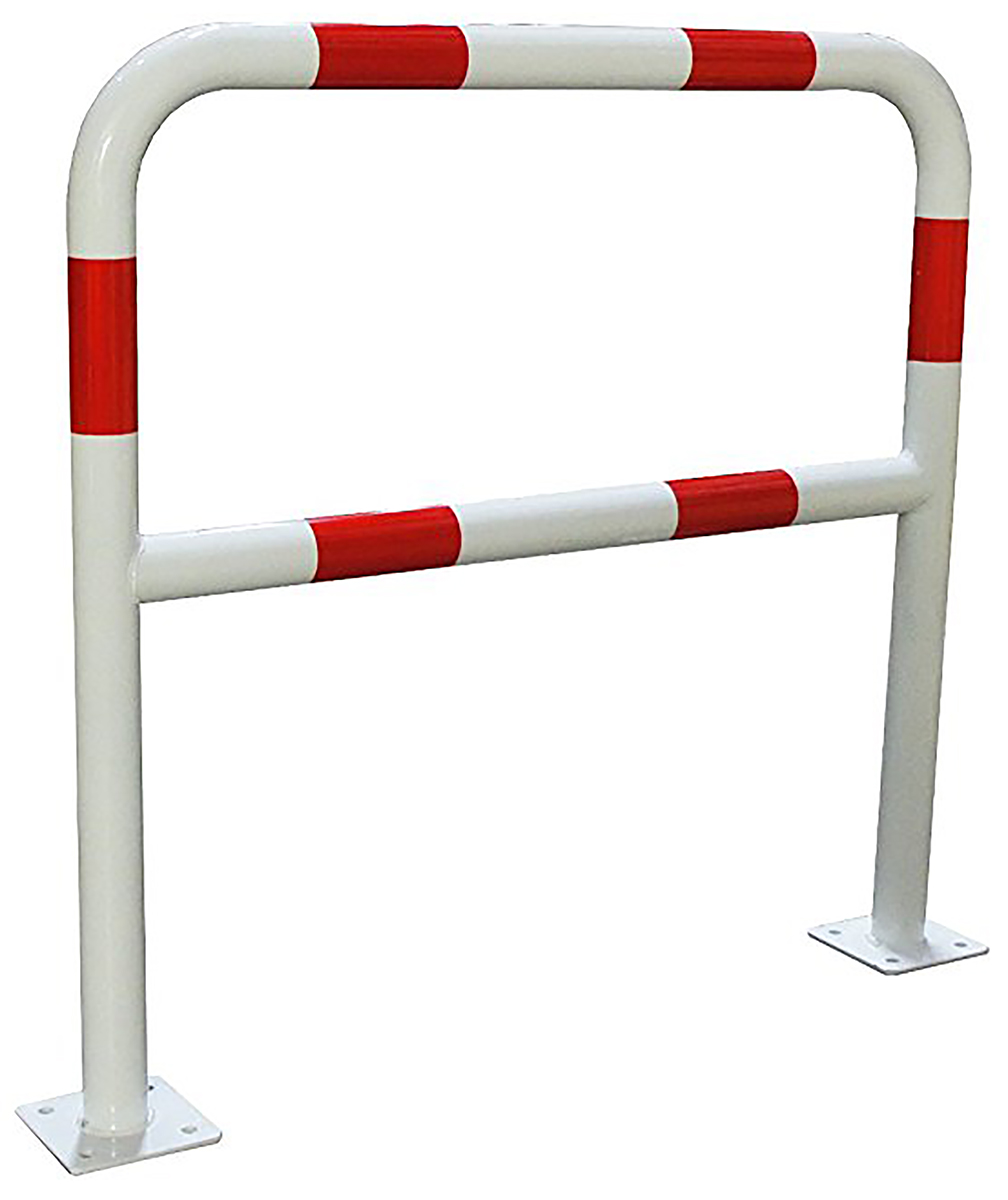 RS PRO Red & White Steel Protection Barrier