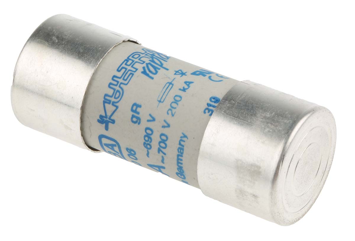 SIBA 80A Ceramic Cartridge Fuse, 22 x 58mm