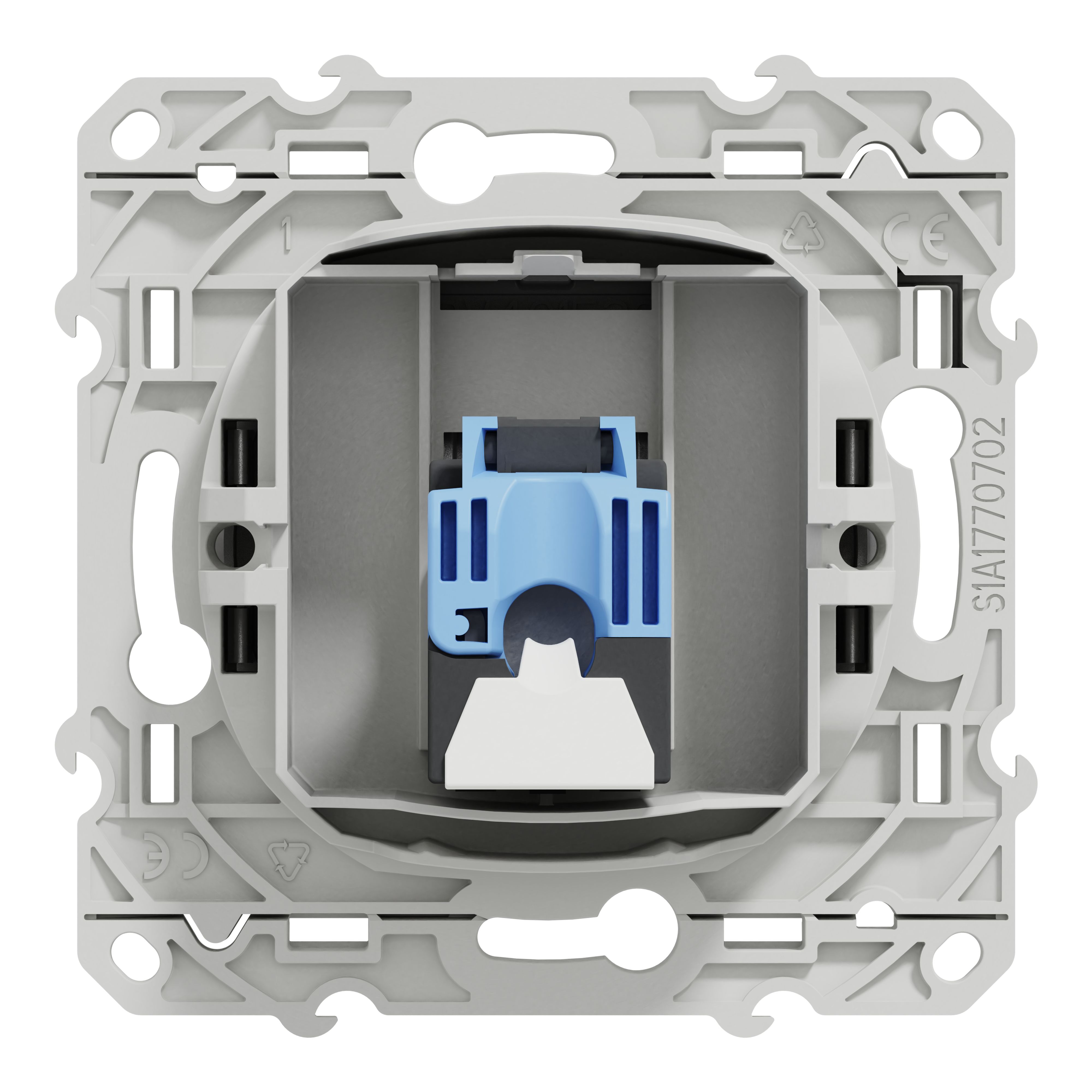 Schneider Electric Grey, 1 Gang, Odace
