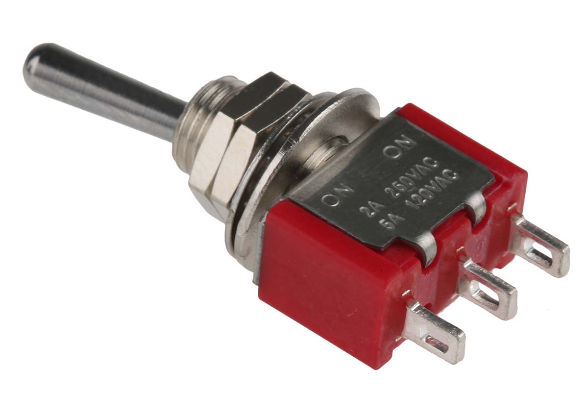 RS PRO Toggle Switch, Panel Mount, On-On, SPDT, Solder Terminal