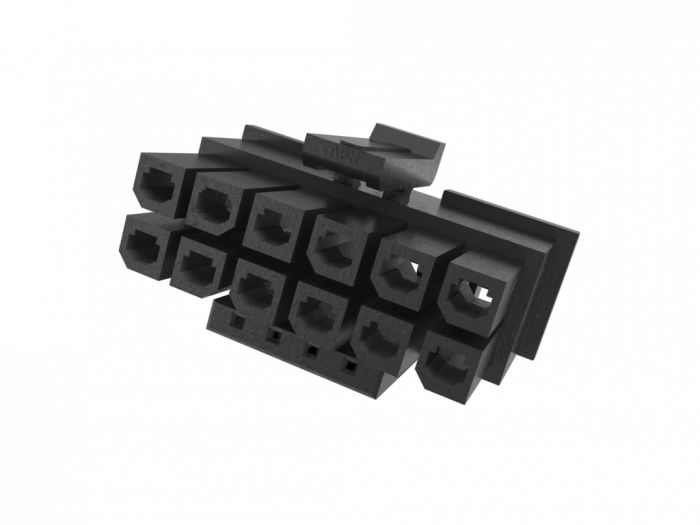 Amphenol Communications Solutions Female Crimp Connector Housing, 3mm Pitch, 16 Way, 2 Row