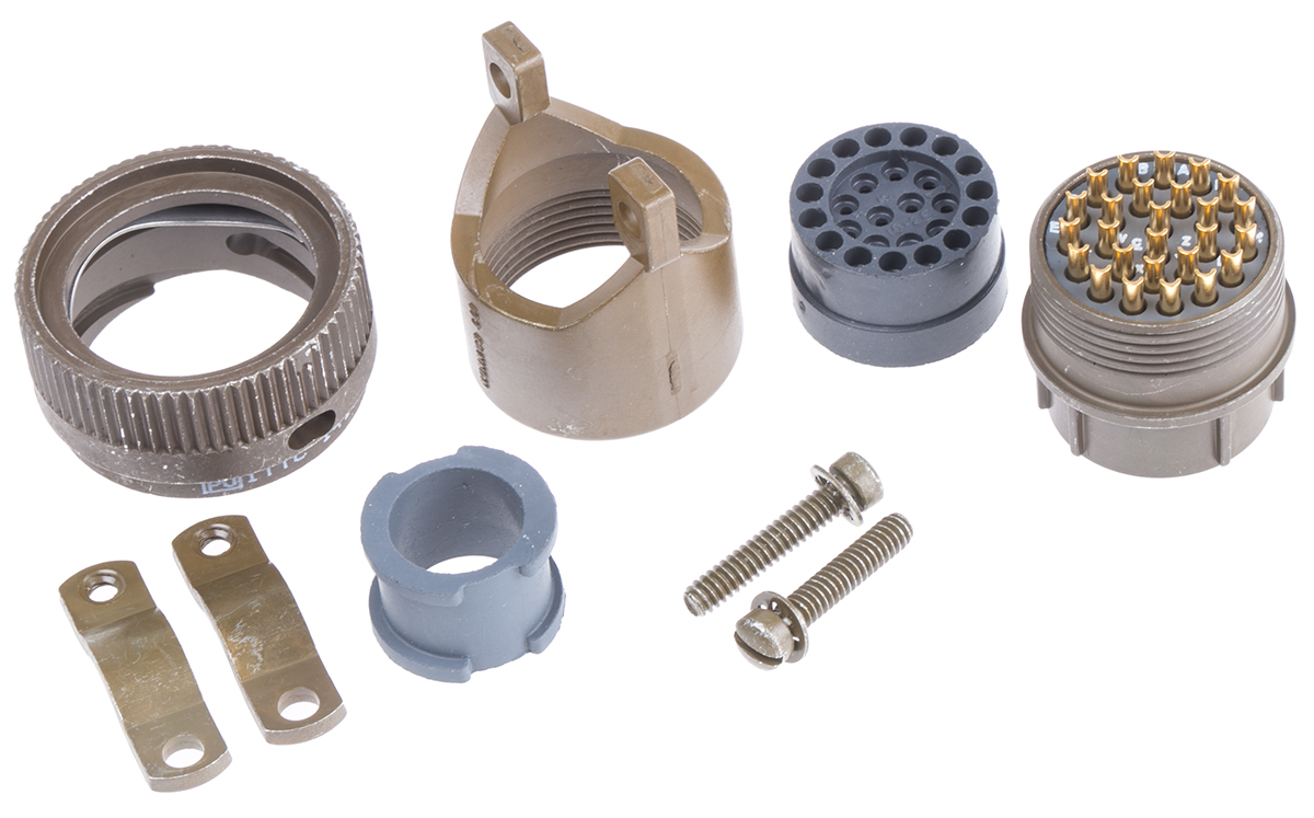 ITT Cannon, KPT, Copper Alloy 26 Way Cable Mount MIL Spec Circular Connector Plug, Pin Contacts,Shell Size 16, Bayonet