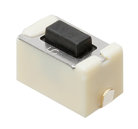 Panasonic Black Push Plate Tactile Switch, SPST 20 mA @ 15 V dc 3mm Surface Mount