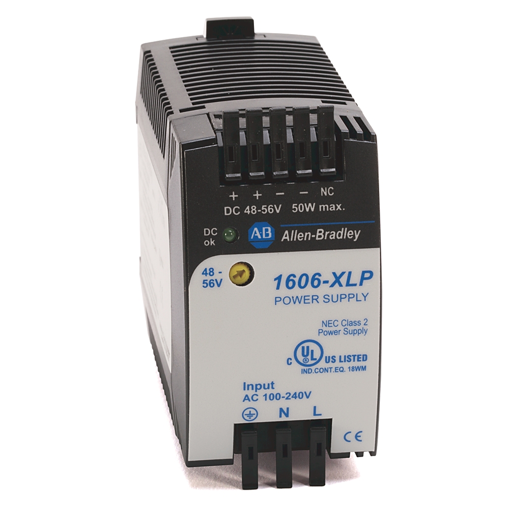 Allen Bradley 1606 DIN Rail Power Supply, 85V ac, dc Input, 24 → 28V dc Output, 2.1A Output, 50W