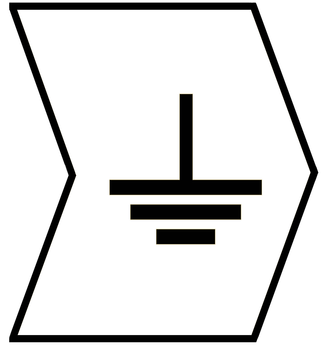 HellermannTyton HGDC Slide On Cable Markers, Black on White, Pre-printed "Earth", 2 → 5mm Cable, 901-10611