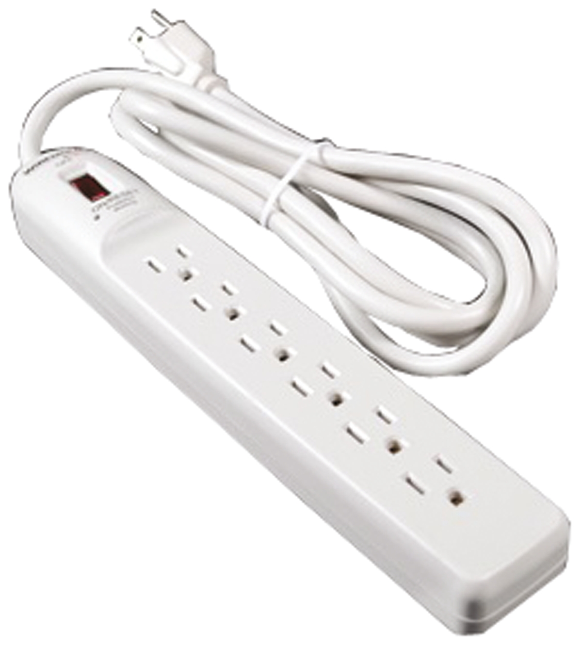 Wiremold 1.8m 6 Socket NEMA 5-15R Extension Lead, 120 V