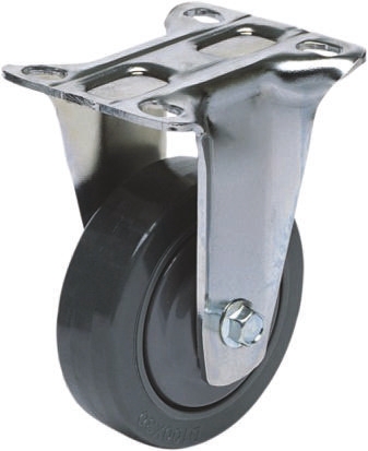 RS PRO Fixed Castor Wheel, 75kg Capacity, 100mm Wheel