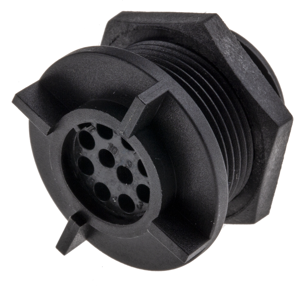 Bulgin Circular Connector, 10 Contacts, Rear, Miniature Connector, Socket, Female, IP68, Buccaneer 400 Series