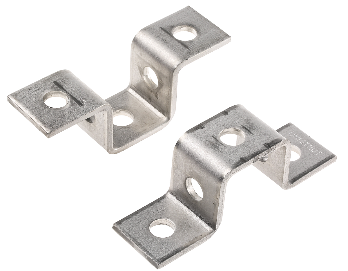 Stainless Steel U Shape Bracket 3 Hole, 长137mm 适合41 x 41 mm槽架