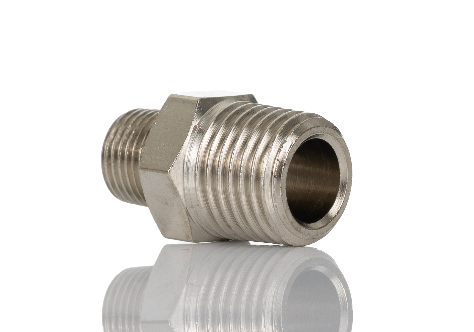 Legris LF3000 Series Straight Threaded Adaptor, R 1/8 Male to R 1/4 Male, Threaded Connection Style