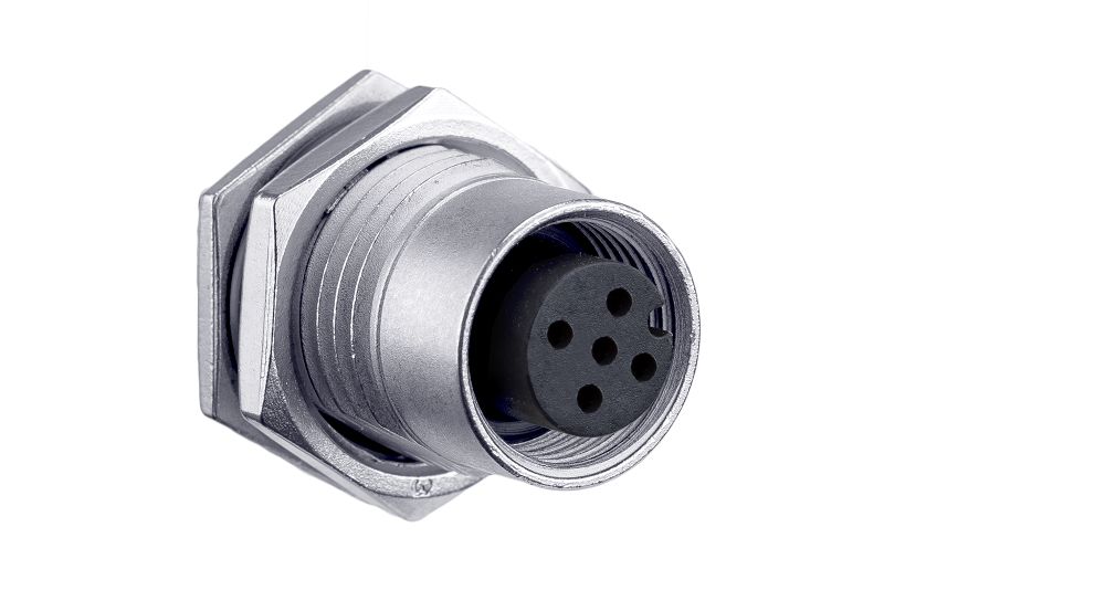 Amphenol Industrial 5 Pole M12 Socket Connector