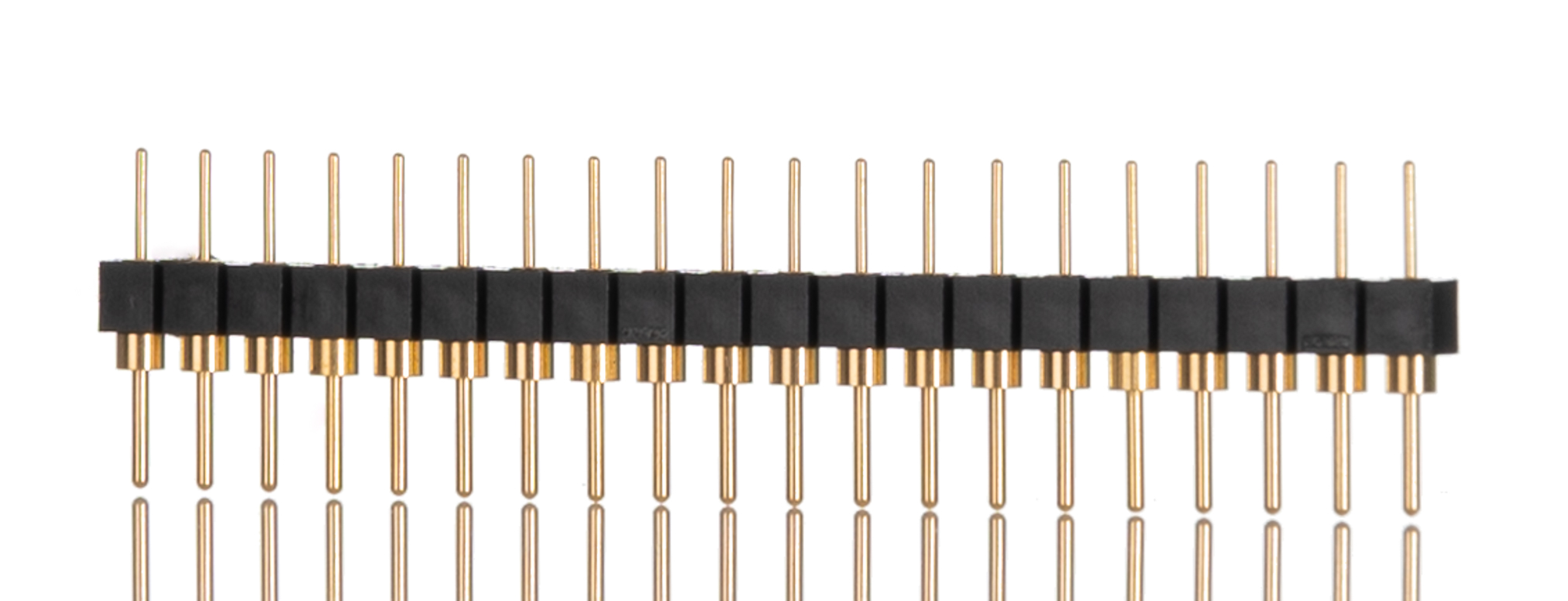 Samtec TS Series Straight Through Hole Pin Header, 20 Contact(s), 2.54 mm Pitch, 1 Row, Unshrouded
