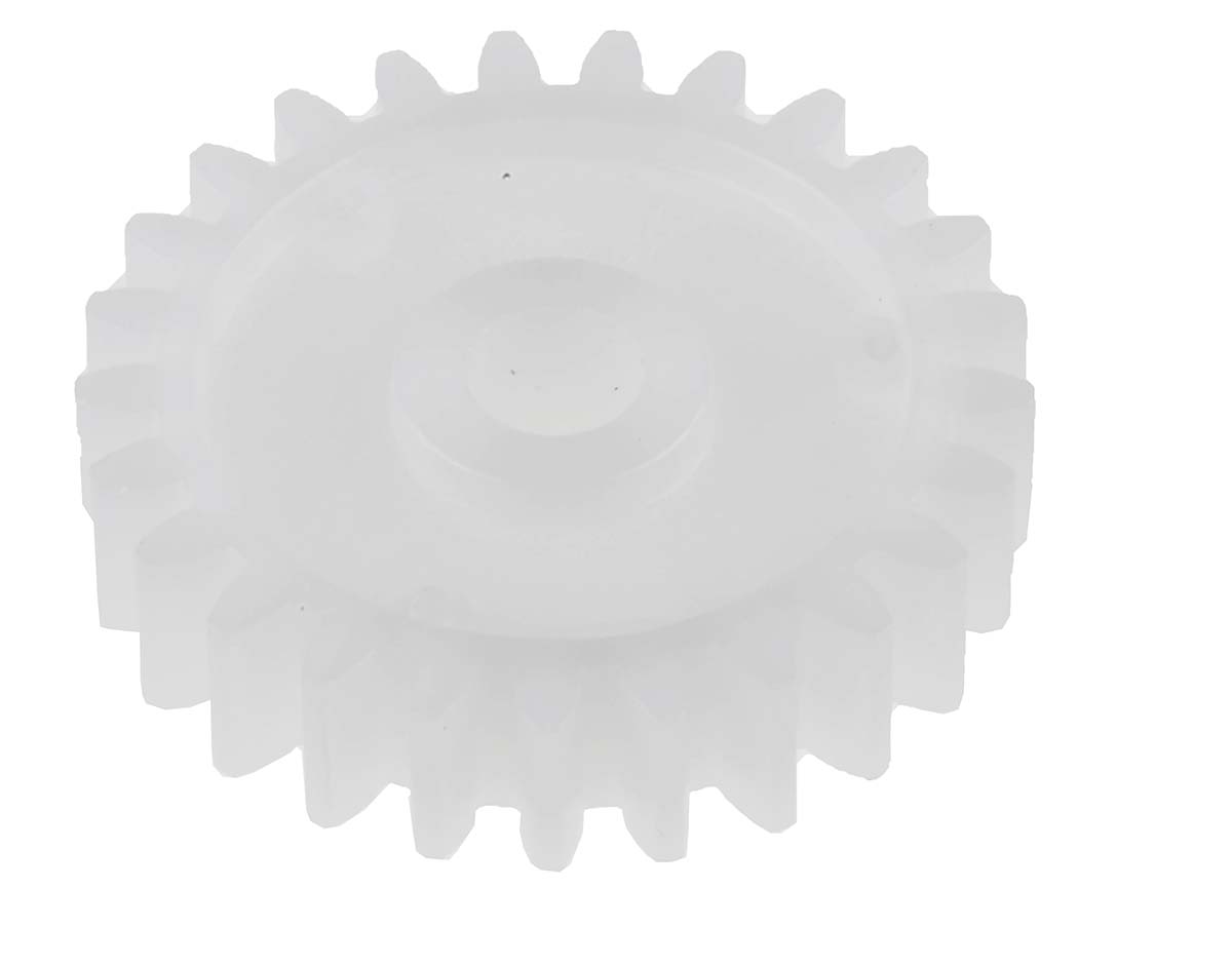 RS PRO POM 25 Teeth Spur Gear, 1 Module, 5mm Bore Diam, 25mm Pitch Diam, 11.7mm Hub Diam