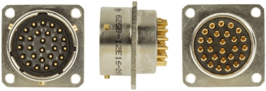 Amphenol Limited, 62GB, Nickel Iron Alloy 26 Way Box Mount MIL Spec Circular Connector Receptacle, Pin Contacts,Shell