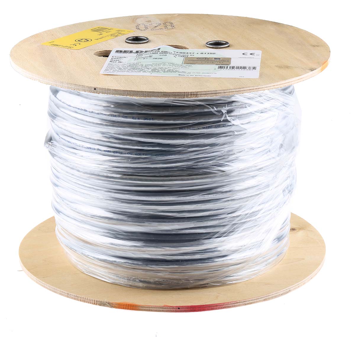 Belden YE00437 Series Data Cable, 2 Pairs, 4 Cores, 0.2 mm², Screened, 24 AWG, 152m, Screened Shield