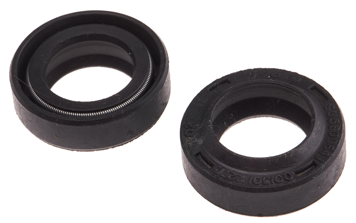 RS PRO Nitrile Rubber Shaft Seal Seal, 15mm Bore, 24mm Outer Diameter