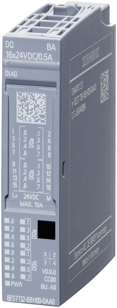 Siemens 6ES71 Series Digital Output Module for Use with SIMATIC I/O System, Digital