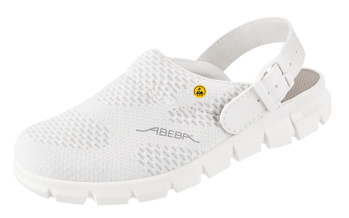 Abeba 37329 Unisex White Clogs for hospitals and medical institutions, UK 3.5, EU 36