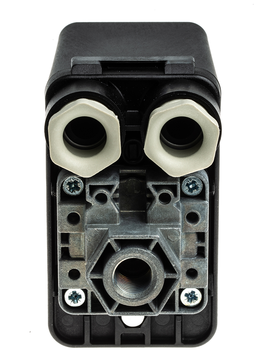 Telemecanique Sensors Pressure Switch, 0.3bar Min, 12bar Max, 2 NC Output, Differential Reading