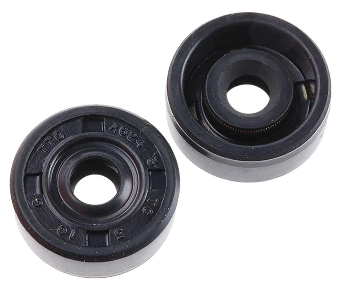 RS PRO Nitrile Rubber Shaft Seal Seal, 5mm Bore, 16mm Outer Diameter