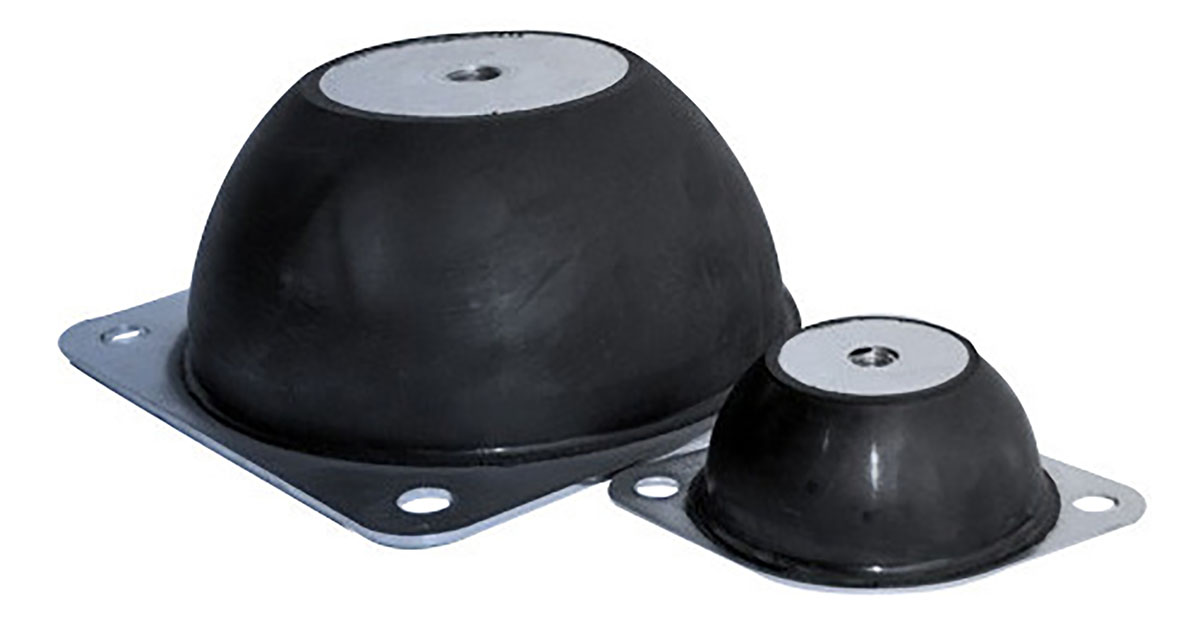 RS PRO Round M16 Anti Vibration Mount with 750 Compression Load