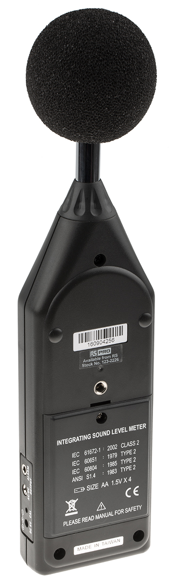RS PRO ISO-TECH SLM1353M  Datalogging Sound Level Meter, 30dB to 130dB, 8kHz max