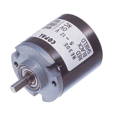 Nidec Components 5 → 12V 300 Pulse Optical Encoder with a 4 mm