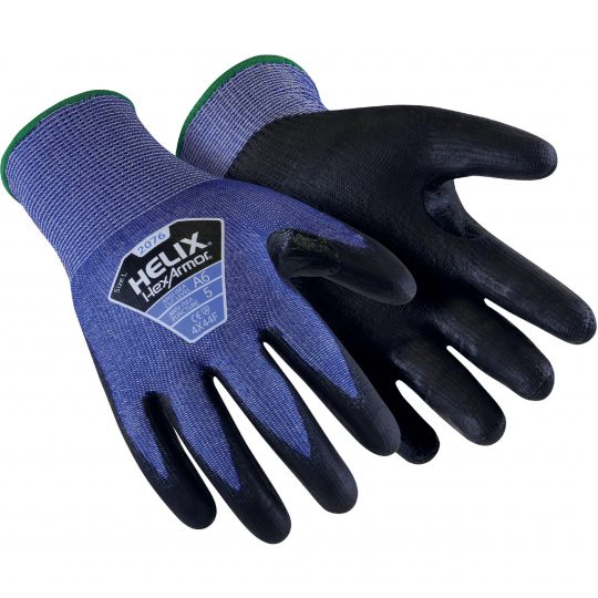 Hexarmor Blue High Performance Polyethylene Cut Resistant Gloves, Size 12, Polyurethane Coating