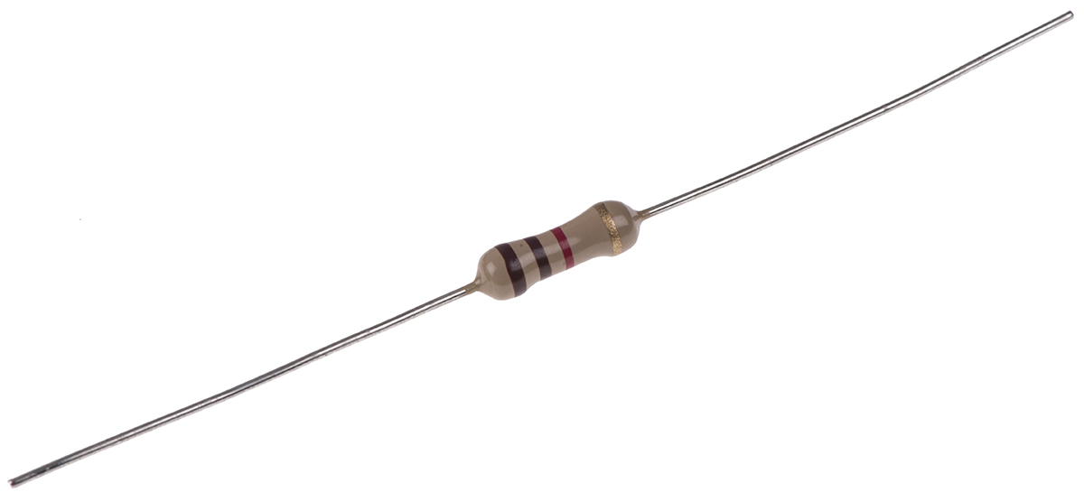 TE Connectivity 1.1kΩ Carbon Film Resistor 0.5W ±5% CFR50J1K1