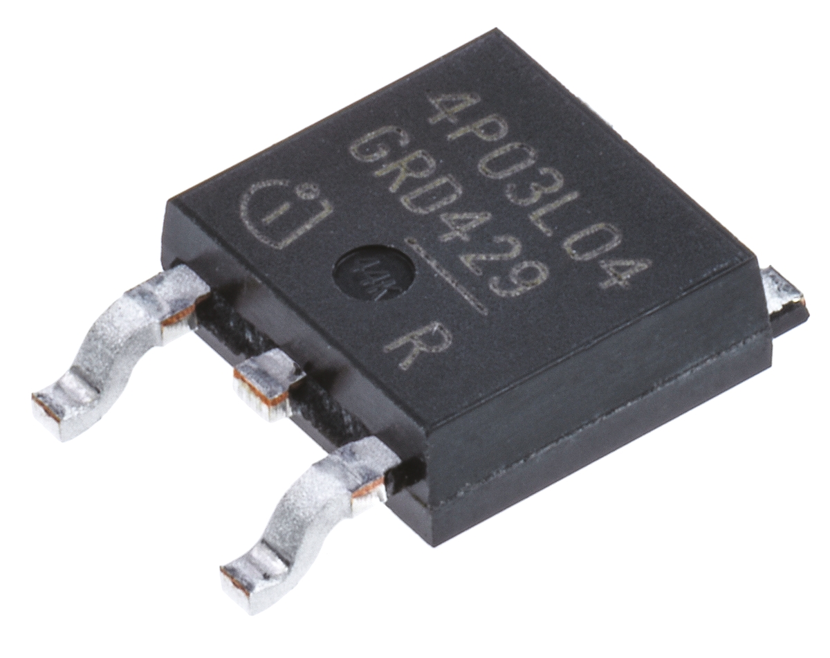 Infineon OptiMOS P Type P-Channel Power Transistor, 90 A, 30 V Enhancement, 3-Pin TO-252 IPD90P03P4L04ATMA1