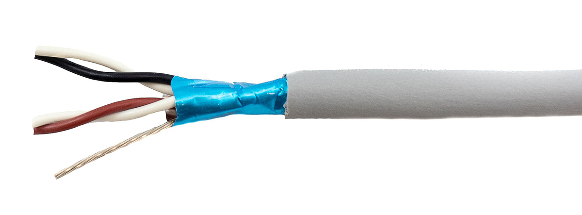 Alpha Wire Ecogen Ecocable Mini Series Data Cable, 2 Pairs, 4 Cores, 0.241 mm², Screened, 24 AWG, 30m, Screened Shield