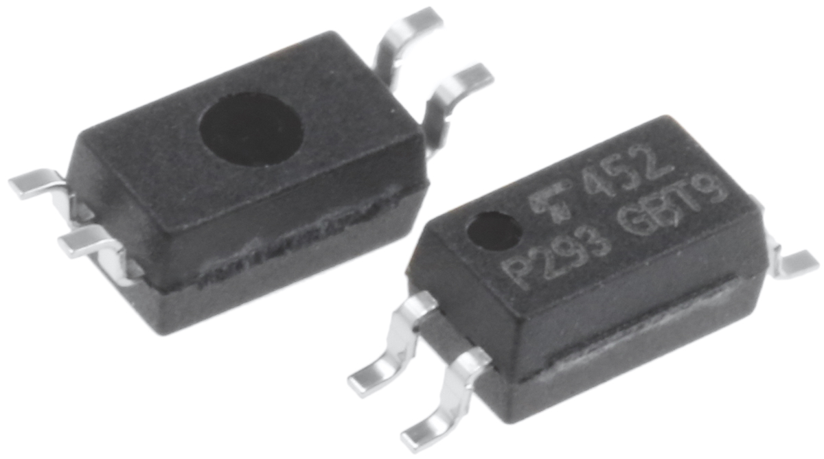 Toshiba, TLP293(GB DC Input Transistor Output Optocoupler, Surface Mount, 4-Pin SOIC