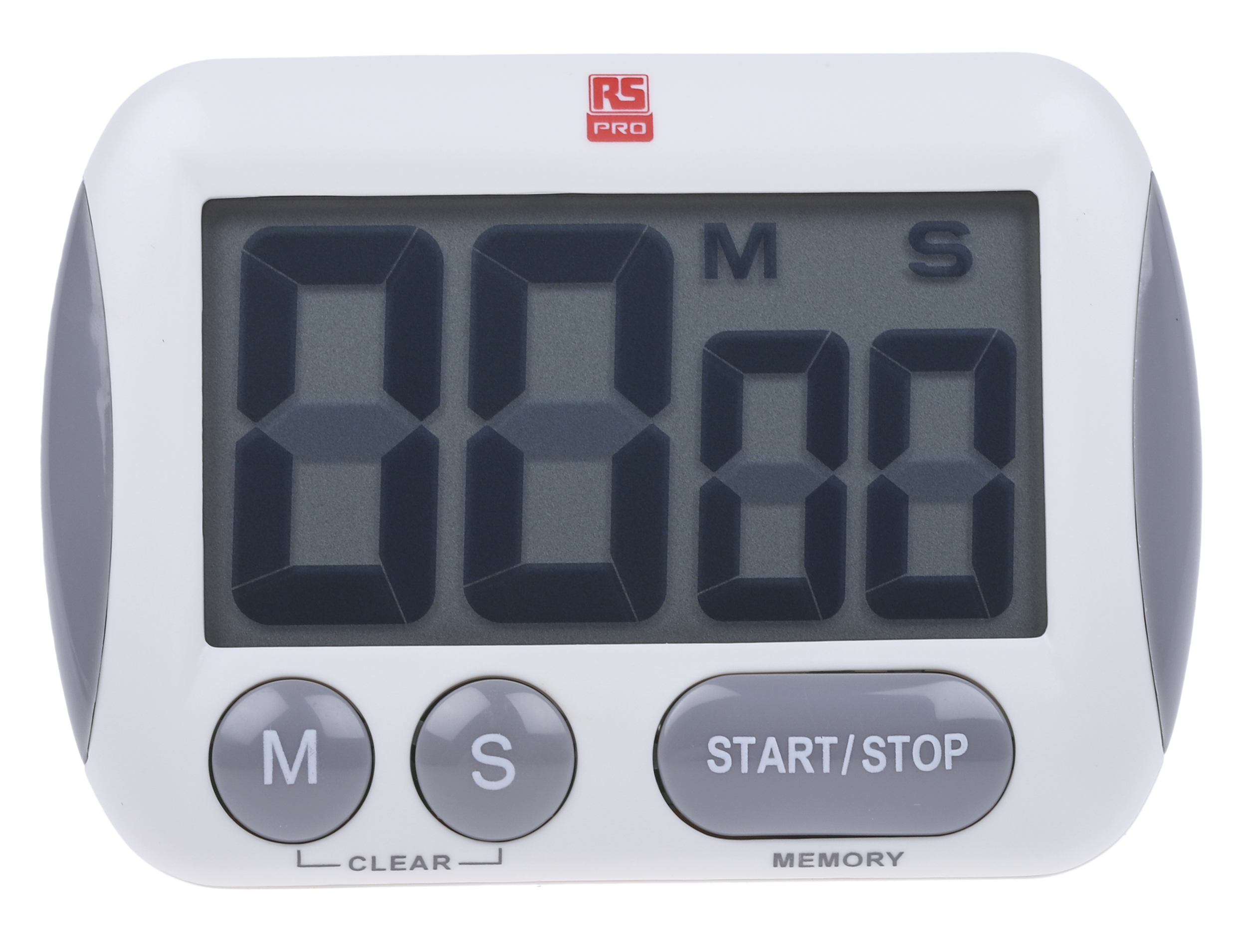 RS PRO White Digital Desktop Timer 99 min 59 s