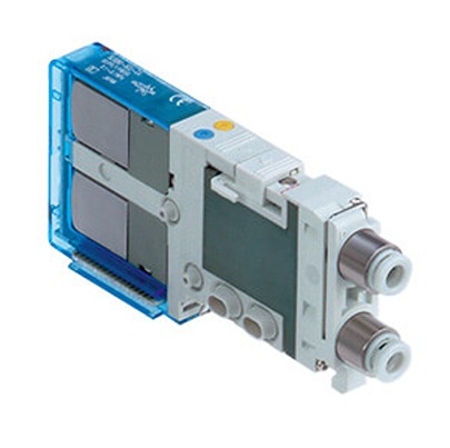 SMC SJ3000 series One-touch Fitting 8 mm Manifold Block for use with Valve, SJ3000-50-1A-C8