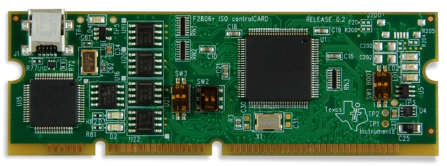 Texas Instruments F28069 Piccolo controlCARD 32 Bit Microcontroller Daughter Card TMDSCNCD28069