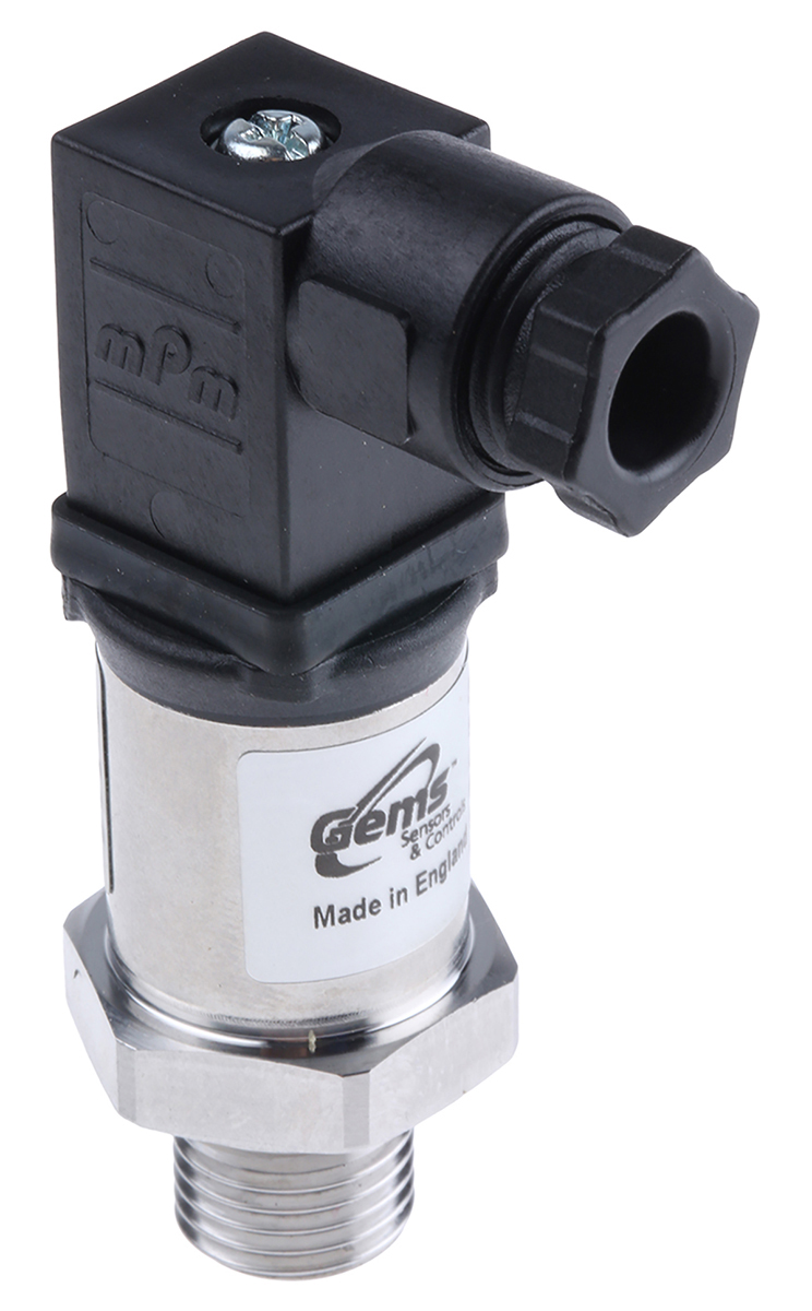 Gems Sensors Pressure Sensor, 0bar Min, 100bar Max, Current Output, Relative Reading