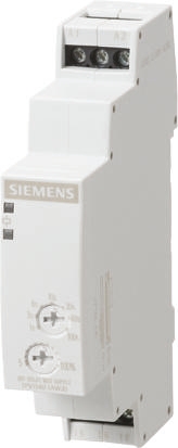 Siemens DIN Rail Mount Timer Relay, 12 → 240V ac/dc, 1-Contact, 0.05 → 100 s, 3 → 100 min, 5