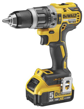 DeWALT DCD Keyless 18V Cordless Combi Drill Li-Ion, Euro Plug