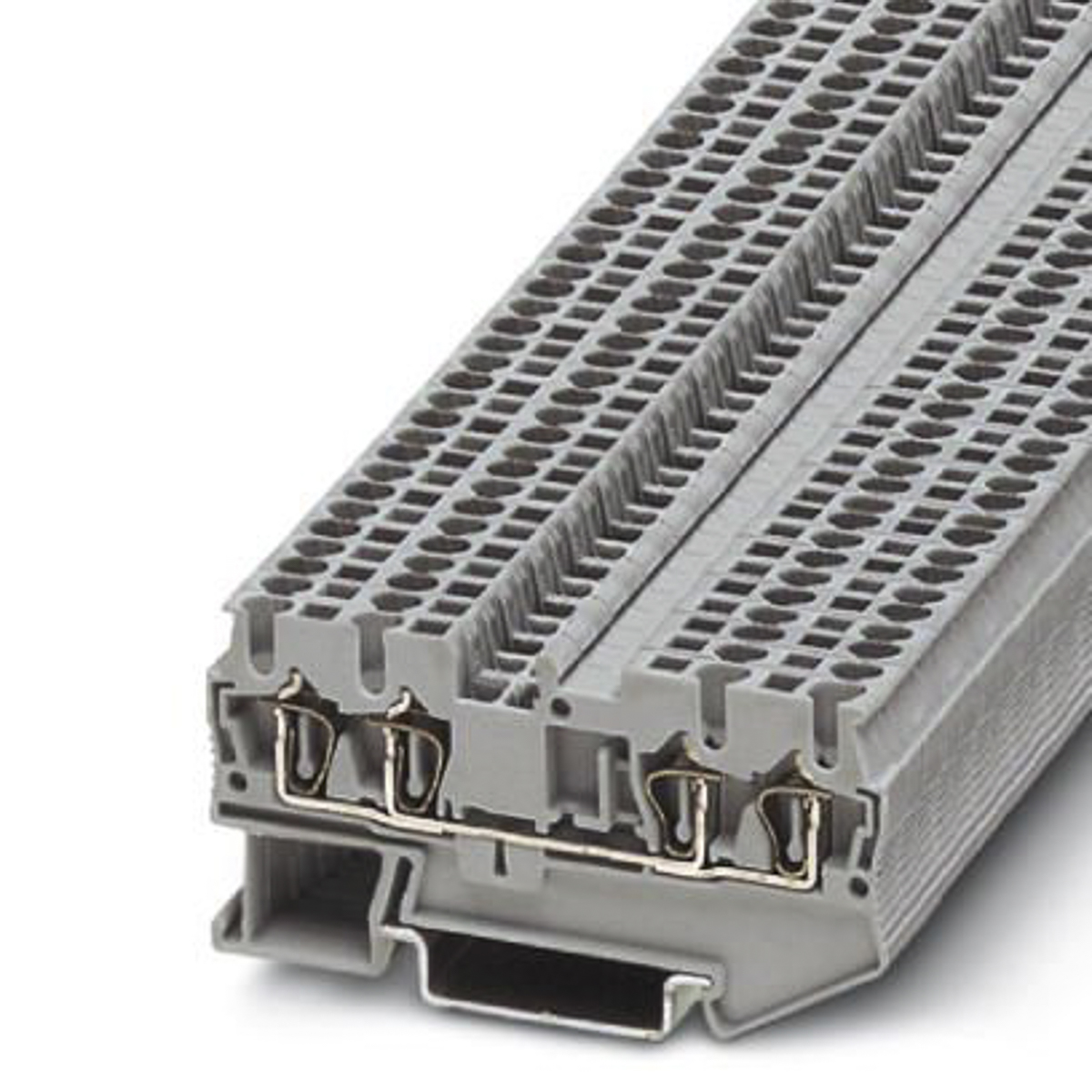Phoenix Contact ST 1.5-QUATTRO Series Grey Feed Through Terminal Block, 1.5mm²