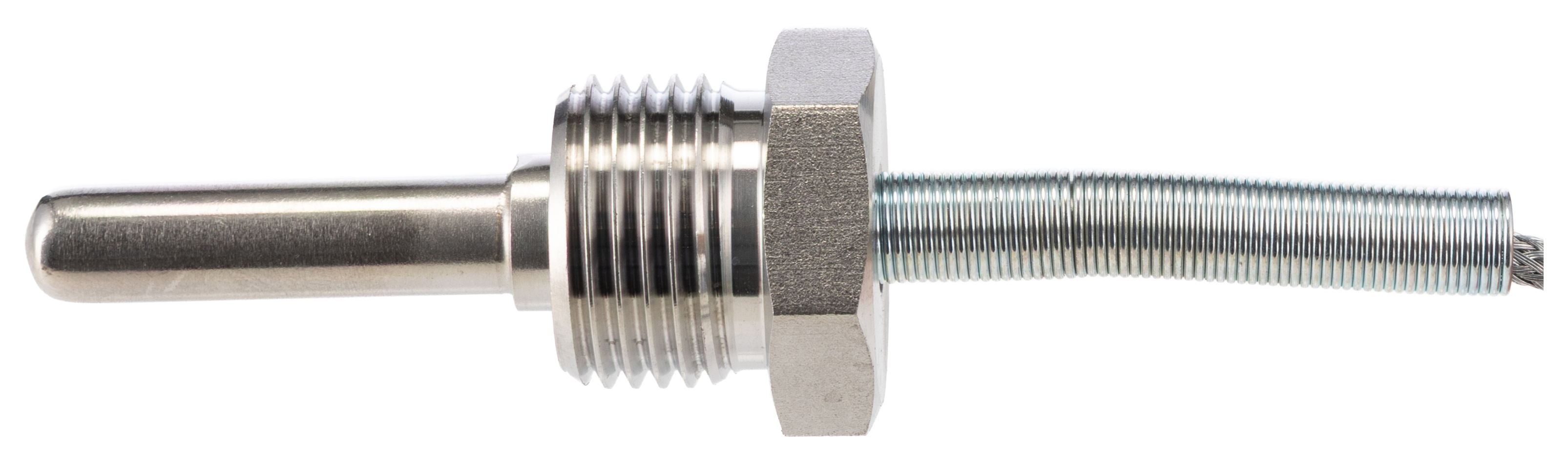 RS PRO PT100 Temperature Sensor, 8mm Dia, 50mm Long, 3 Wire, Probe, 400°C Max