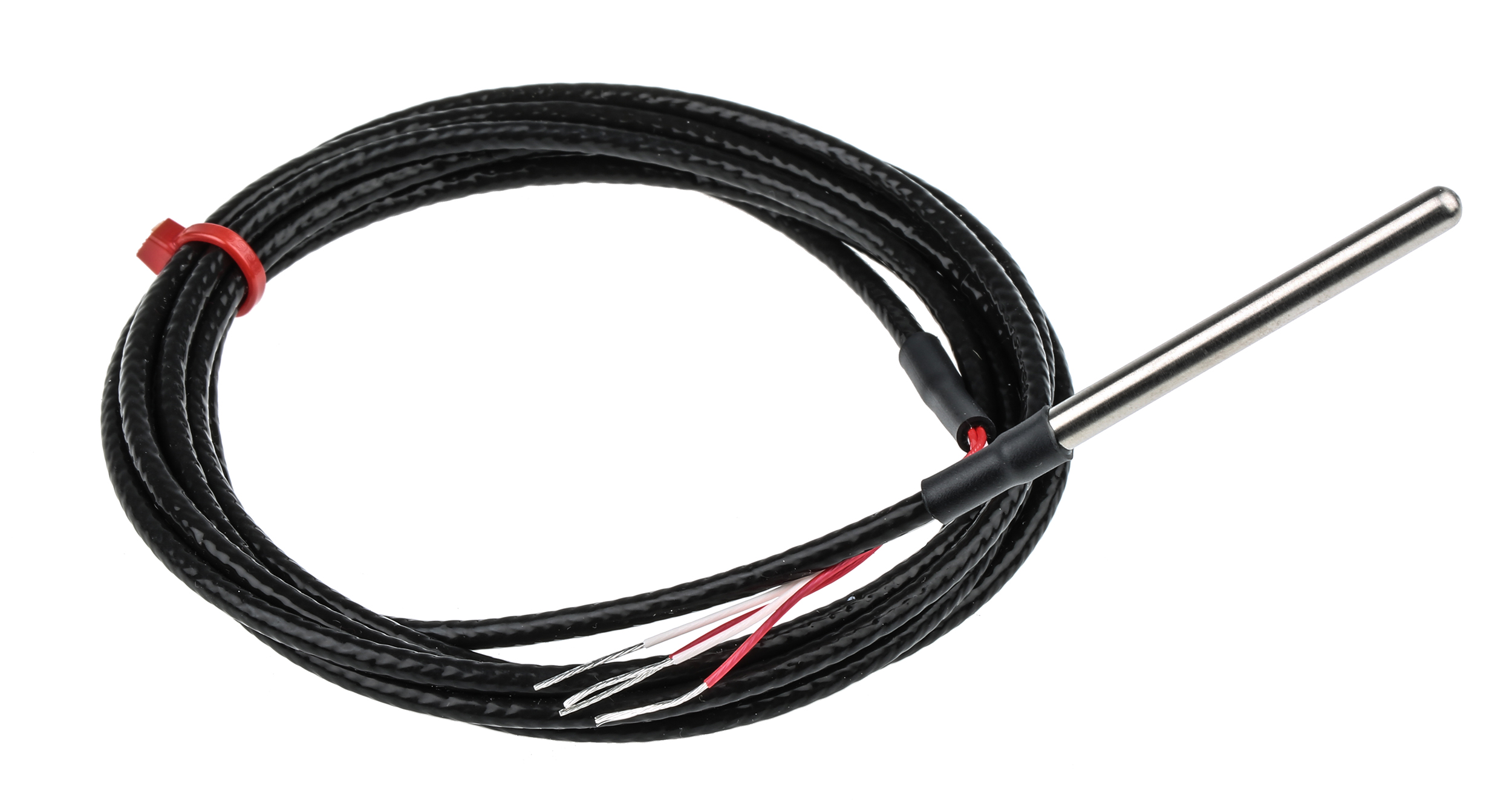 RS PRO PT100 RTD Sensor, 4.5mm Dia, 50mm Long, 4 Wire, Probe, Class B +250°C Max