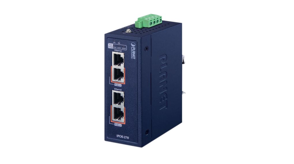 Planet 2 Port POE Injector, 180W