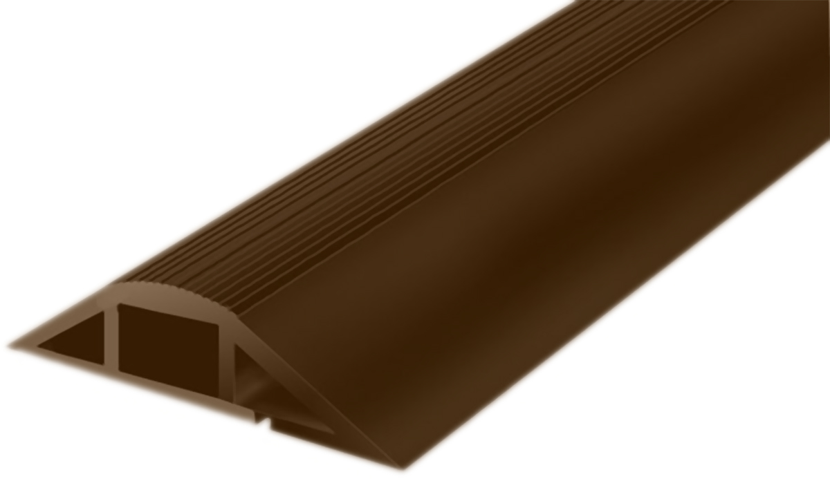 RS PRO 1m Brown Cable Cover in PVC, 7.4mm Inside dia.