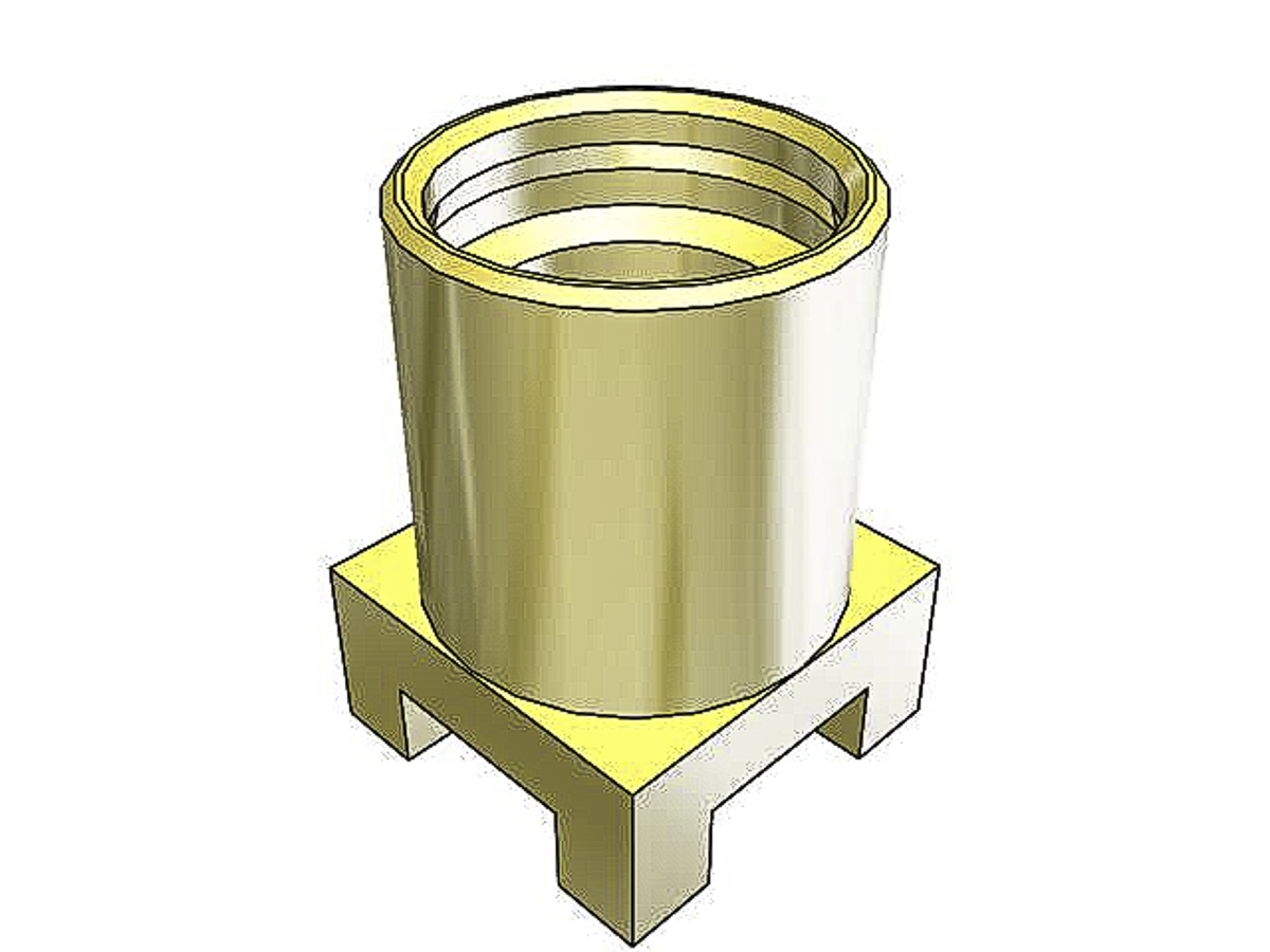 Samtec MMCX Series, Jack Surface Mount MMCX Connector, 50Ω, Solder Termination, Straight Body