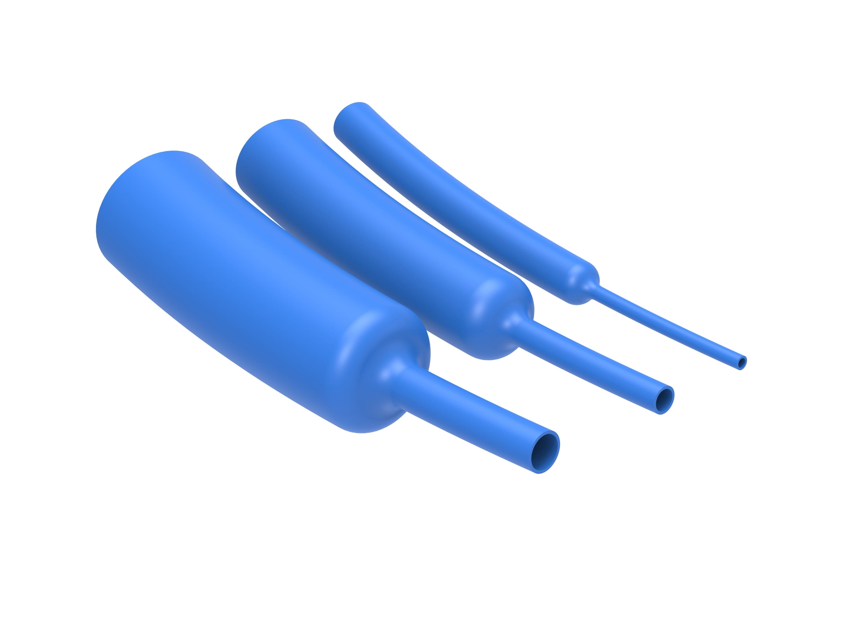 TE Connectivity Adhesive Lined Heat Shrink Tubing, Blue 3mm Sleeve Dia. x 1.2m Length 0.125 Ratio, RNF-3000 Series