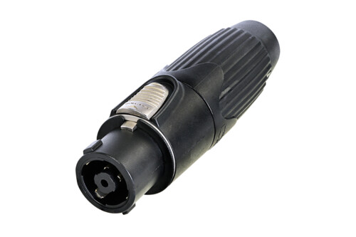 Neutrik, NLT8FXX IP50 Black Solder Mount Industrial Power Socket, Rated At 30A, 250 V ac