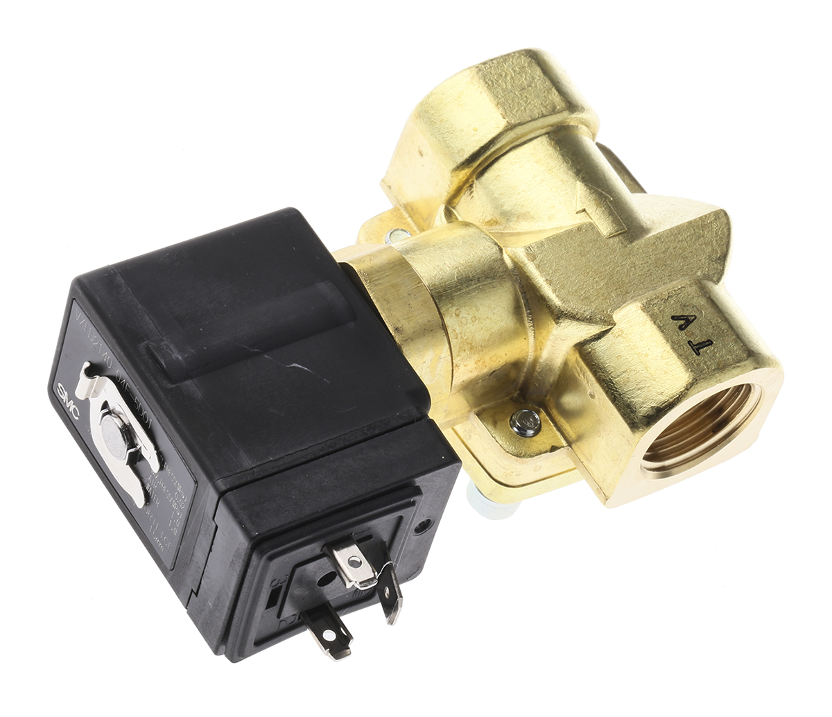 SMC Solenoid Valve VXED2140-04F-5DO1, 2 Port, NC, 24 V 1/2 in