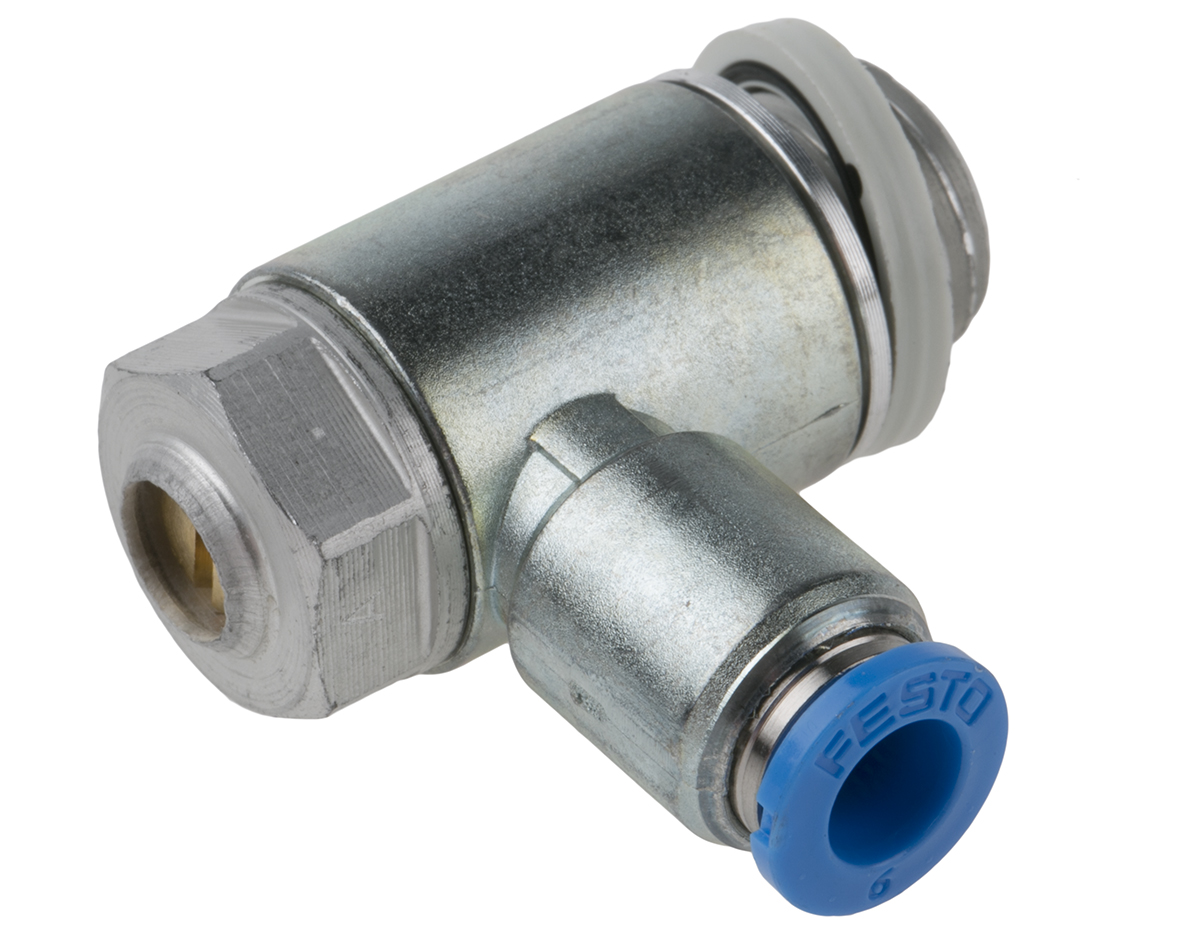 Festo GRLA Series Tube Exhaust Valve, 6mm Tube Inlet Port x G 1/4 Outlet Port, 193146