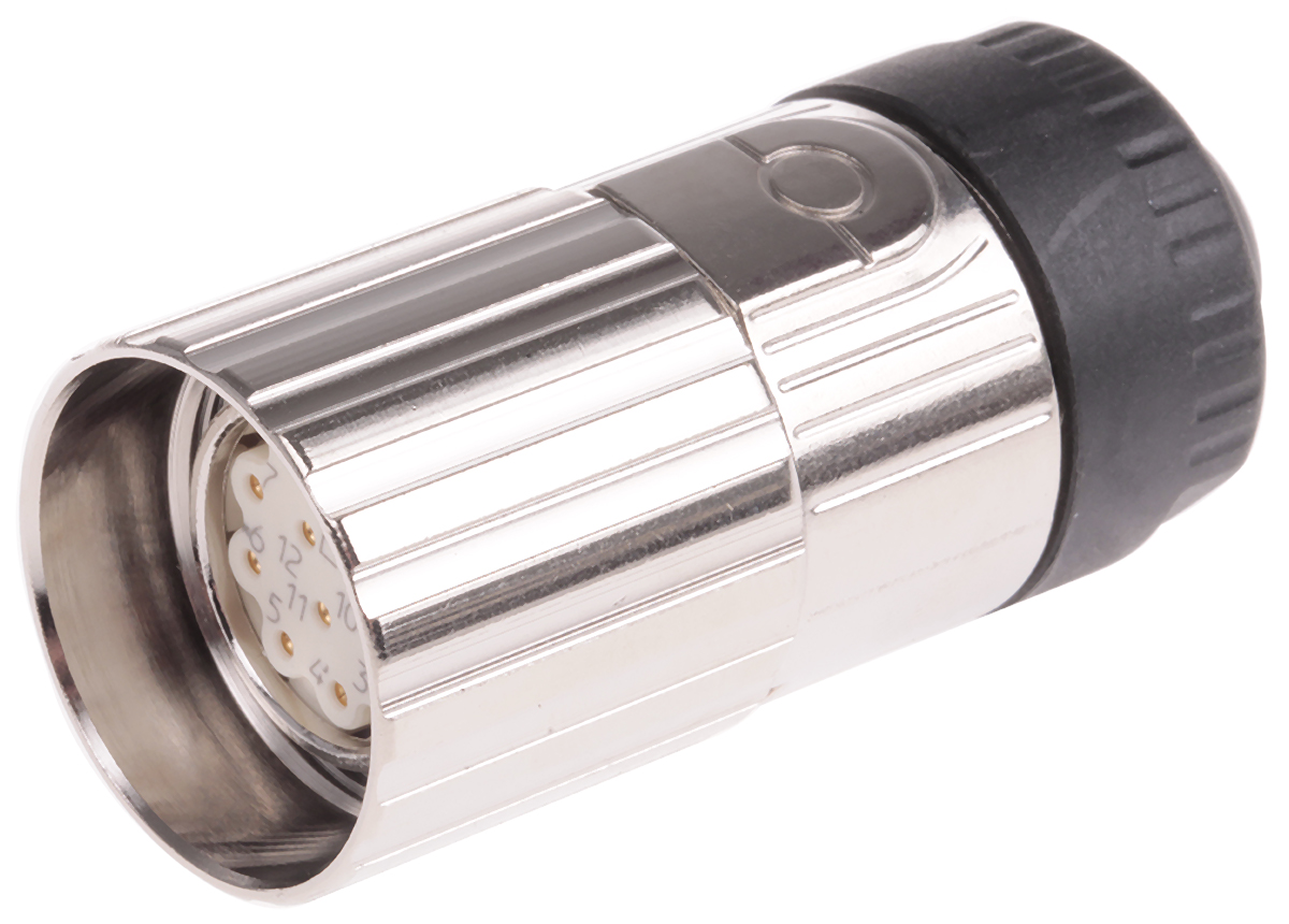 Kubler Circular Connector, 12 Contacts, Cable, M23 Connector, Socket, Female, IP67